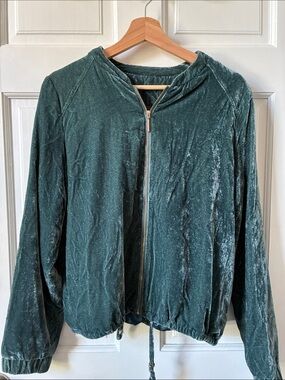 Rituals Velvet Embroidered Crane Jacket